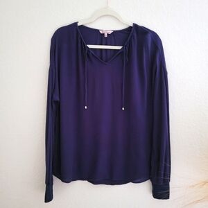 Juicy couture navy blue boho blouse size S